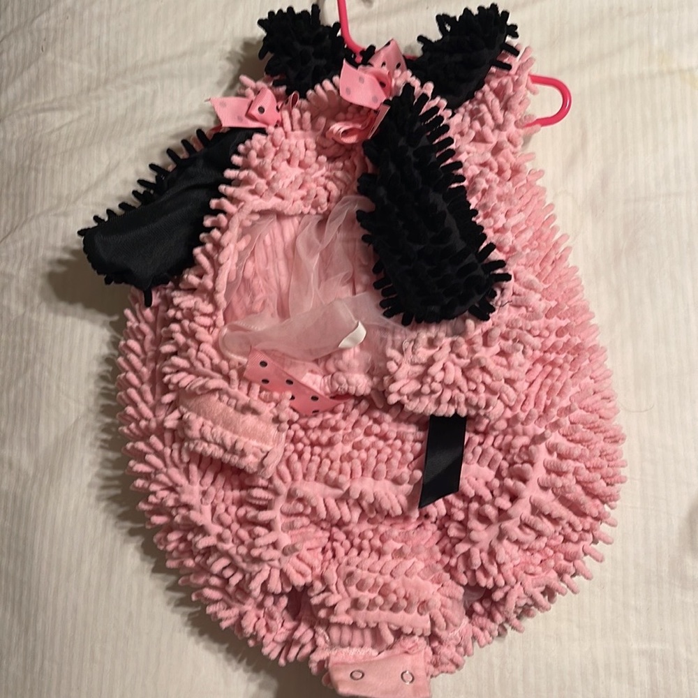 Pink and black costumes